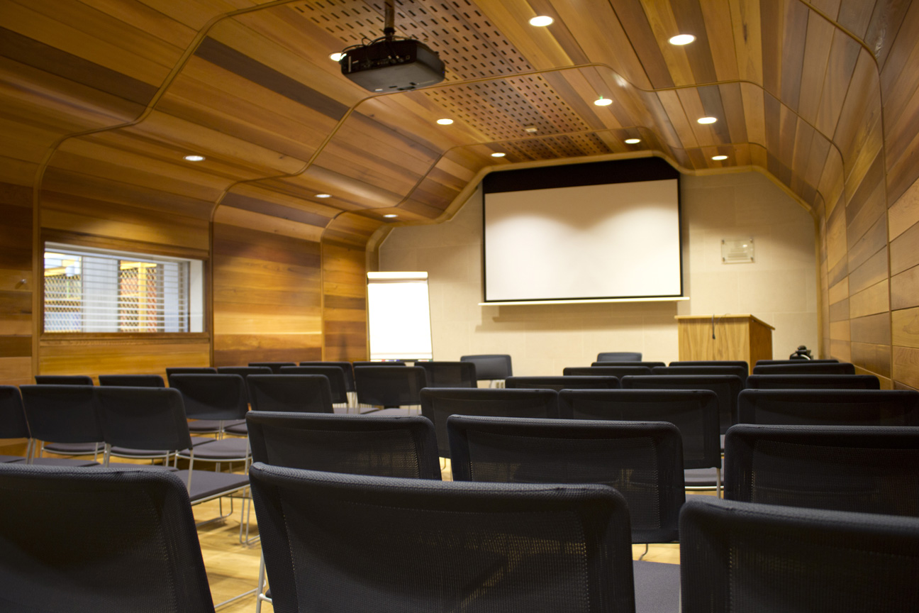 
 A 2012 installation by Isis Audio Visuals for an Oxford College